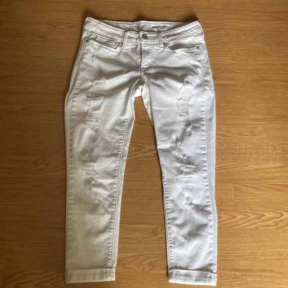 Levi’s Denizen Boyfriend White Denim Jeans - Picture 2 of 6